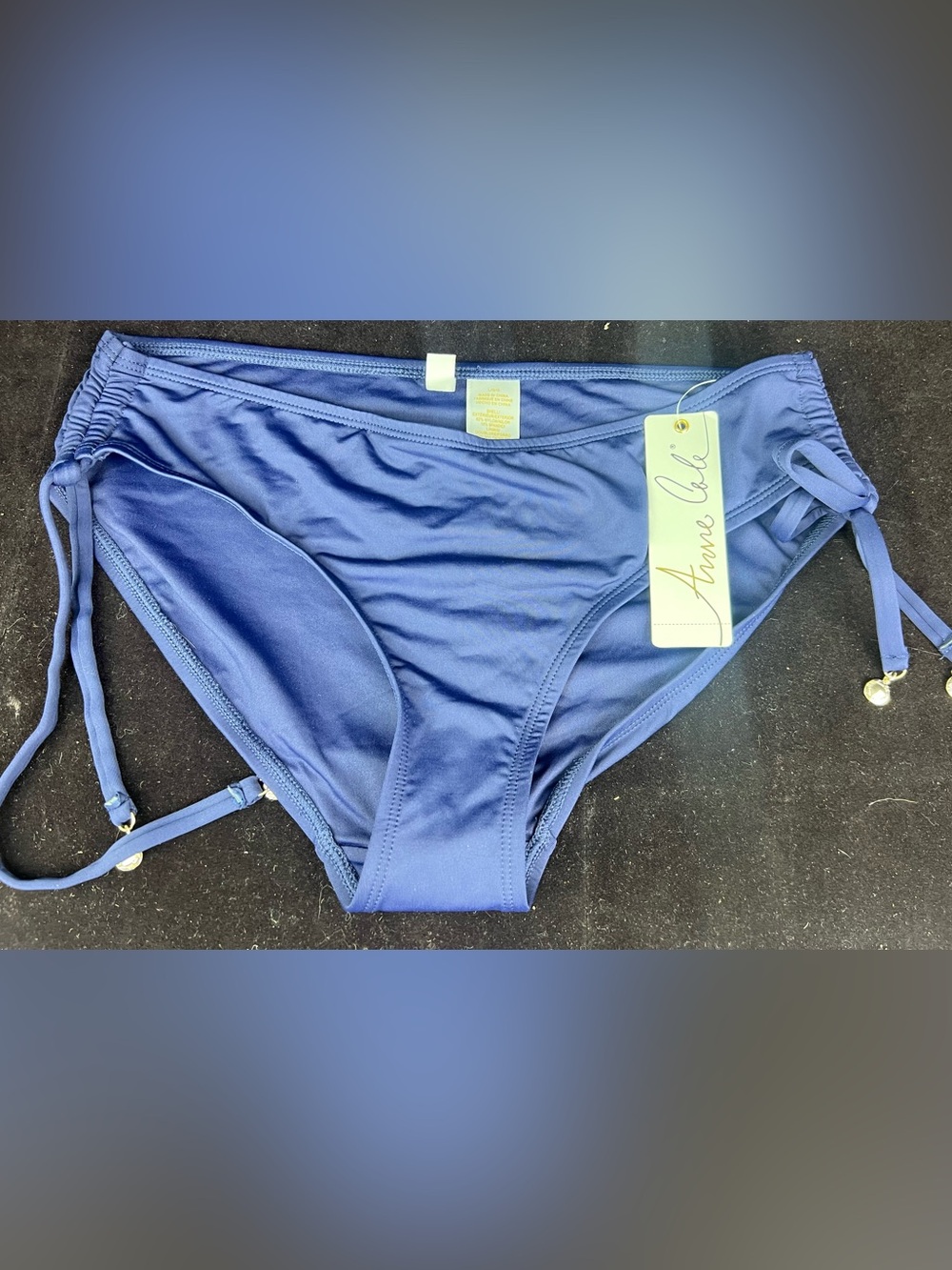 Anne Cole Royal Blue Side-Tie Bikini Bottoms